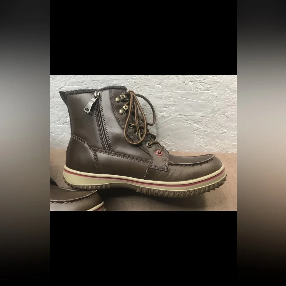 Excellent Pajar Grainger Men's 9-9.5 Boots Brown Leather Waterproof Insulated